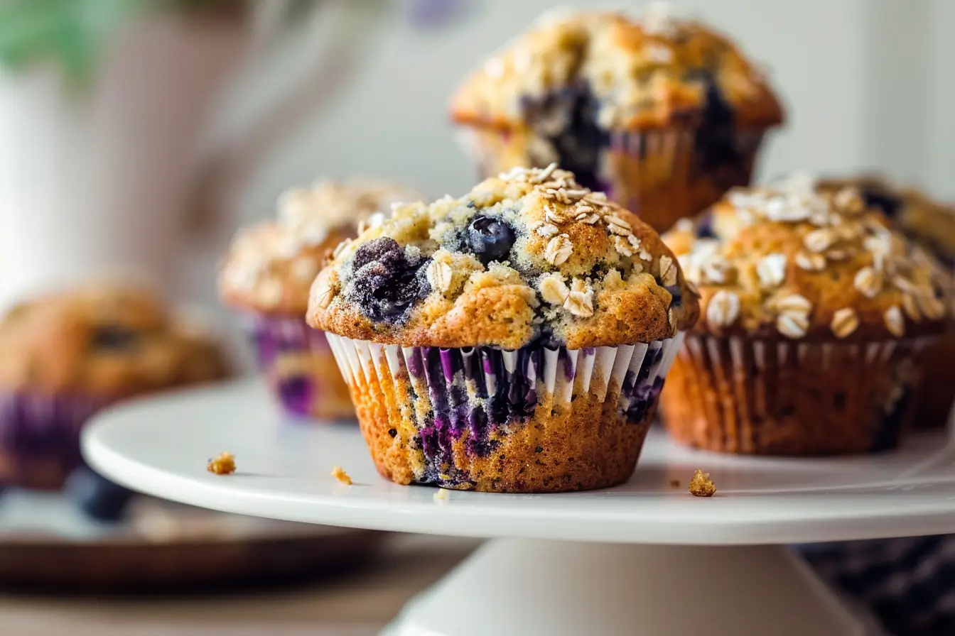 Baking Perfect Blueberry Oatmeal Muffins