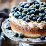 Blueberry Orange Brunch Cake with Agave and Pistachios